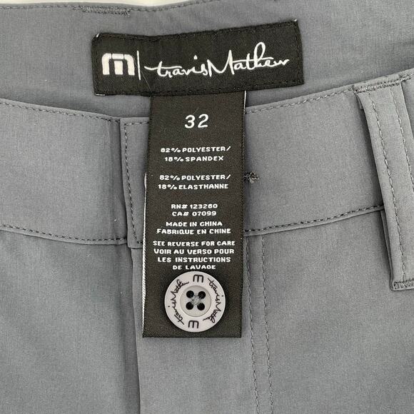NWT Travis Matthew Majestic X Players Pants, Gray, Sz. 32 Outdoor Golf Preppy - Picture 4 of 9